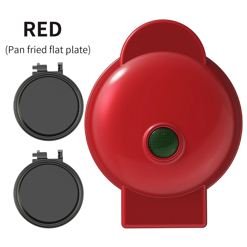 Electric Mini Waffle Maker Sandwich Maker Ceramic Coating Non-Stick Plates PBT+Aluminum