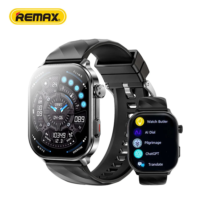 AMOLED Smart Watch with 2.04 Inch Touch Screen, IP68 Waterproof Fitness Tracker