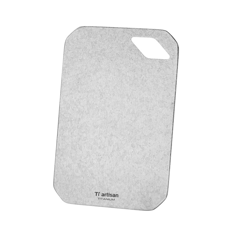 Food-Grade Titanium Camping Cutting Board Lightweight Compact Chopping Board Nestable