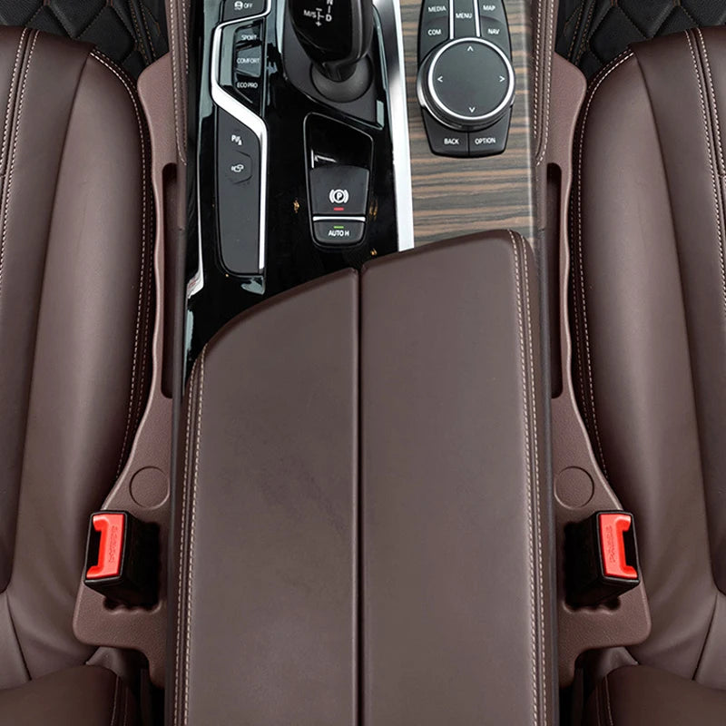 Car Seat Gap Filler With Organizer for Cellphone Side Console Gap Blocker Plug Universal