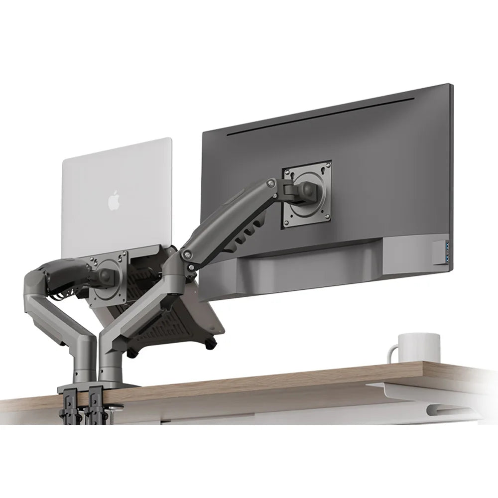 Modern 90 Degree Tilt Laptop Stand with 32 Adjustable Gas Spring New Flexible Desk Mount