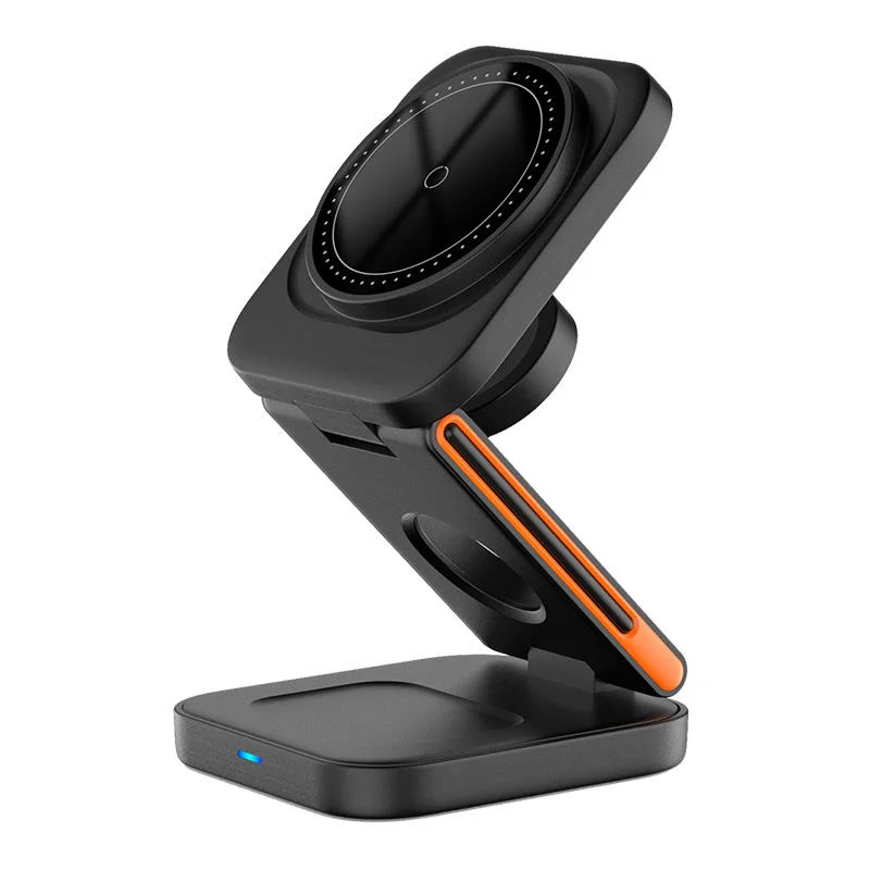 Fast Wireless Charger, Magnetic Foldable 3 in 1 Charging Station for IPhone, 5W Portable