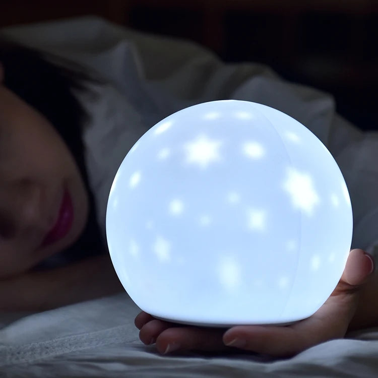 Rechargeable Silicone Night Light Star Projector Night Light for Kids Room