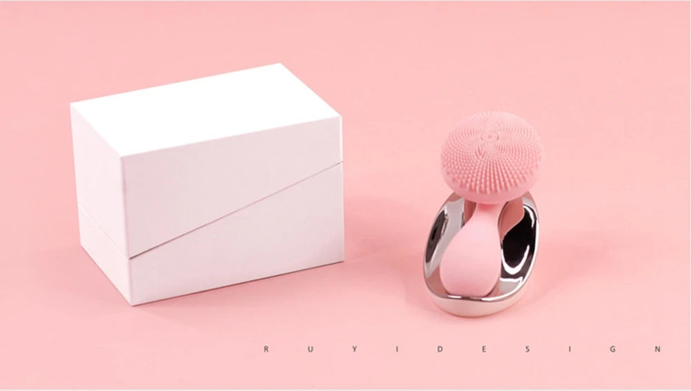 Rechargeable Vibrate Exfoliate Sonic Electric Facial Cleansing Brush Waterproof Face