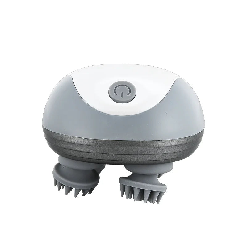 Promotion Portable Cordless Electric Octopus Head Massager Automatic Silicon Neck Relax