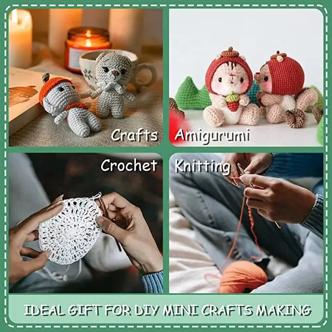 73 Piece Crochet Tools Kits Various Yarn Balls Needles Accessories Yarn Set Crochet Kit