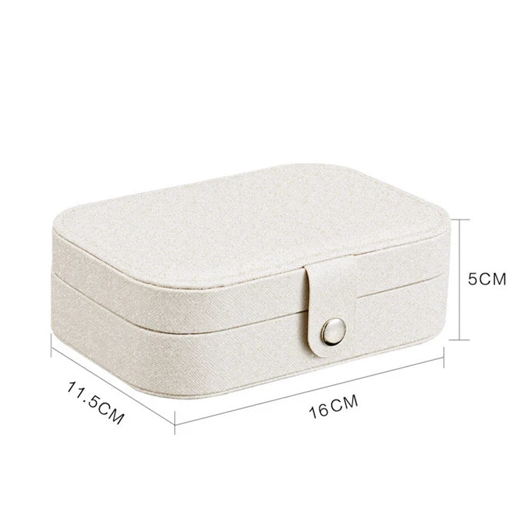 Small Travel Jewelry Organizer Custom Mini Pu Leather Ring Jewelry Box Jewelry Storage