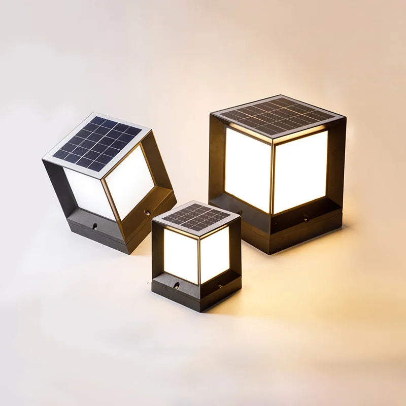 Modern Style Solar Garden Light 50w Waterproof Yard Fence Lighting Solar Powered
