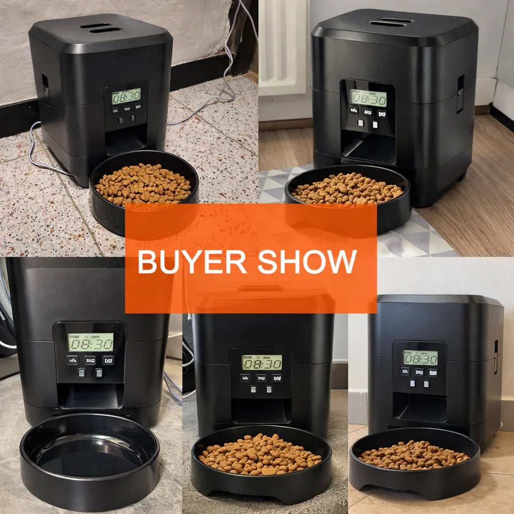 2L Automatic Dog Feeder for Dry Food, Timed Portions, WiFi and Camera Models