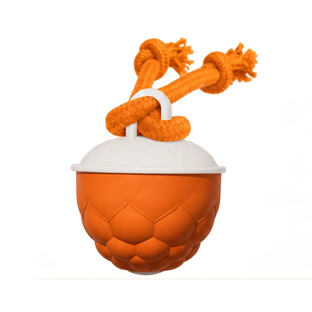 Custom Smart Automatic Rolling Ball Electric Interactive Nylon Rope Sound Ball Lovely Pet