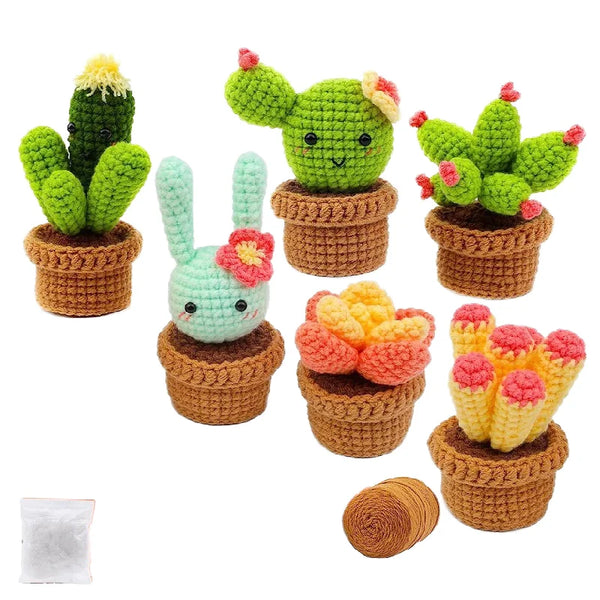 New Exquisite Hand-Woven Full Crochet Starter Kit for Beginners Artificial Style Home