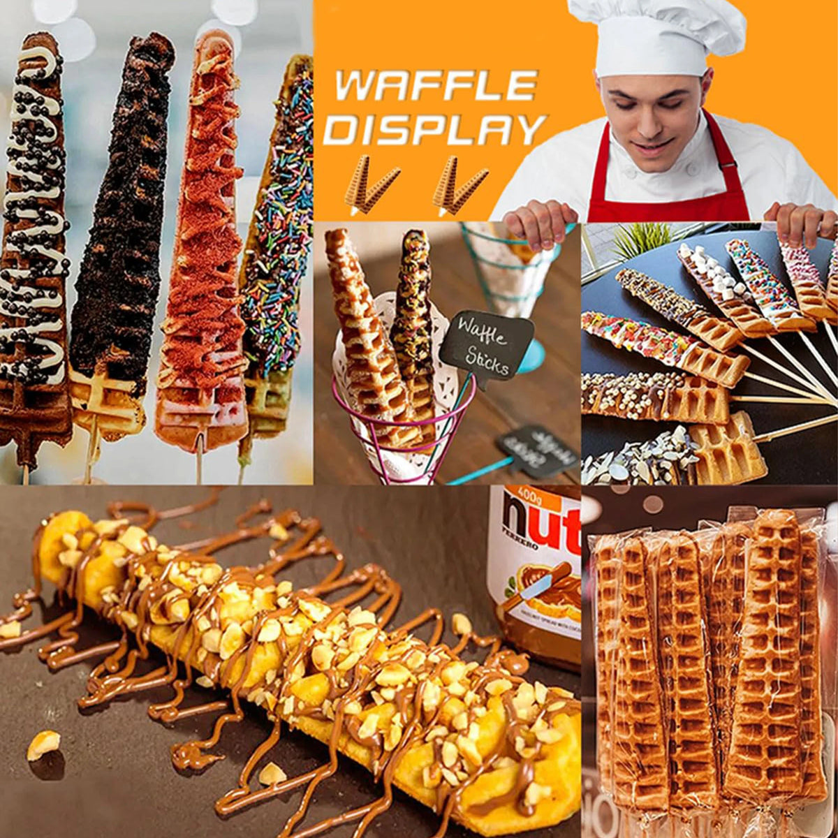 Belgian Waffle on a Stick Maker Machine Waffle Stick Maker Belgian Waffle Makers