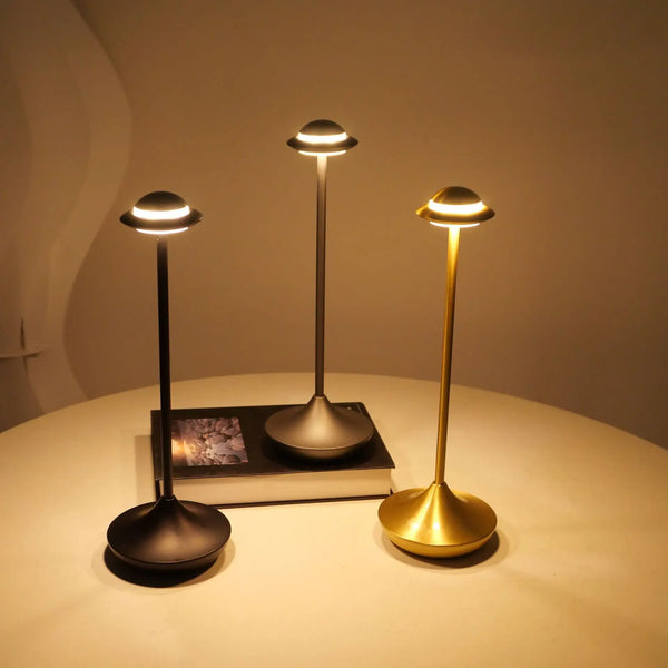 Portable Cordless Table Touch LED Rechargeable Battery Dimmable Warm White Light