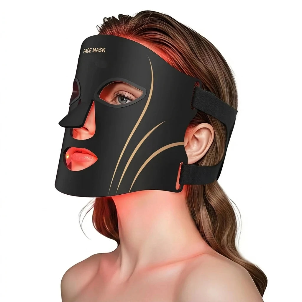 7 Colors LED Photon Therapy Handheld Silicone Facial Masks with Red Light for Face