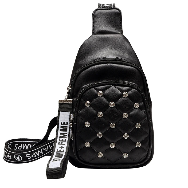 Fanny Pack for Women Diamond Belt Bag Crossbody Waist Bags Phone Purse Shoulder