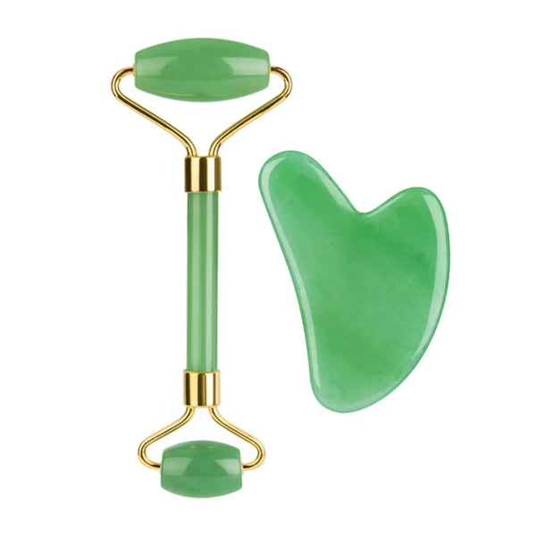 100% Real Natural Aventurine Jade Stone Guasha Authentic Durable Noiseless Design