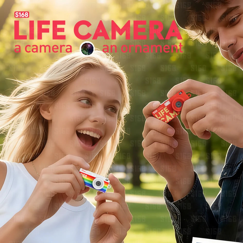 New Kids Mini Camera 1.47 Inch 1920*1080P 15fps Pocket-Sized Thumb Digital Keychain
