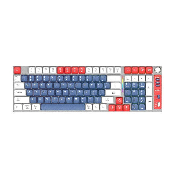 Low Axis Mechanical Keyboard 2.4G 84 Keys Anti-Ghosting RGB Backlight Multimedia Keys USB