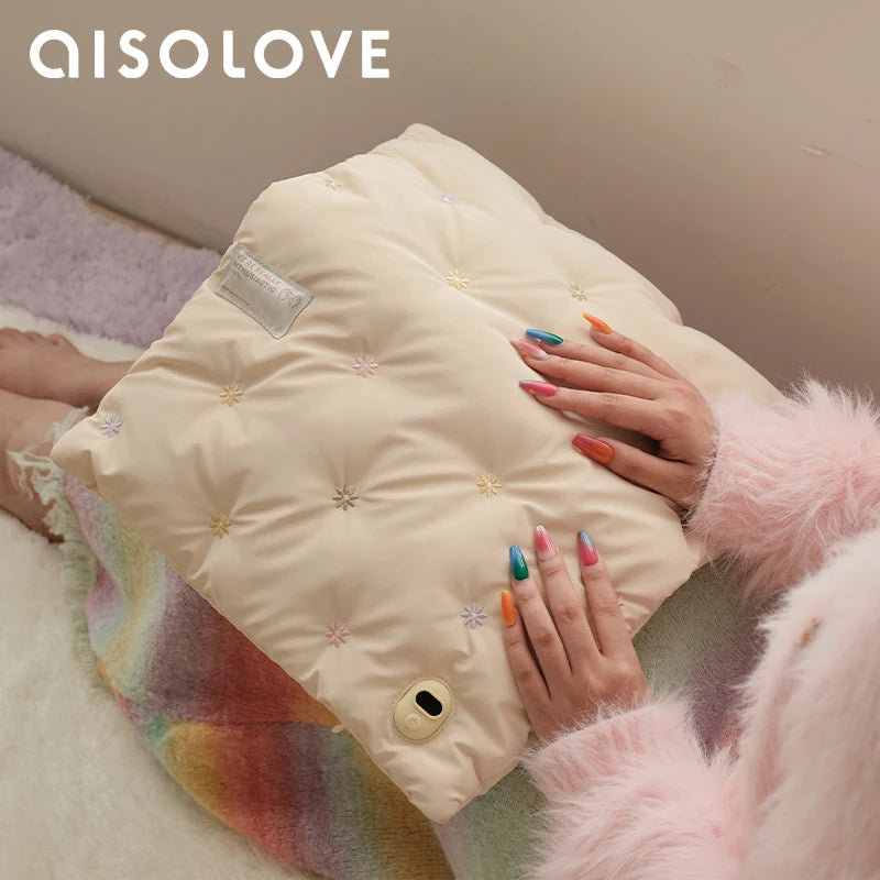 Safety and Custom Rechargeable Hot Water Bottle Electric Graphene Heating Bag Hand Warmer