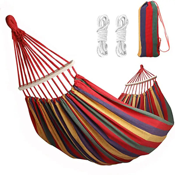 Canvas Hammock Foldable Hanging Swing Portable Outdoor Camping Hammock