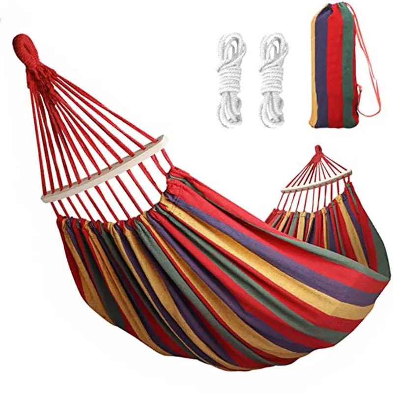 Canvas Hammock Foldable Hanging Swing Portable Outdoor Camping Hammock