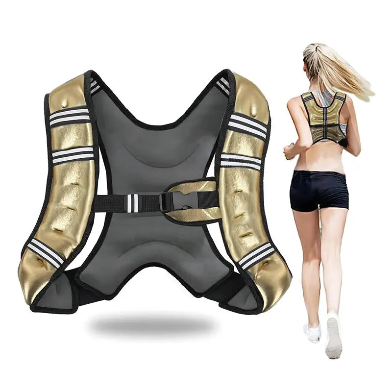 PU Leather Weighted Vest for Women and Men 6lb 8lb12lb Exercise Weight Training Vest
