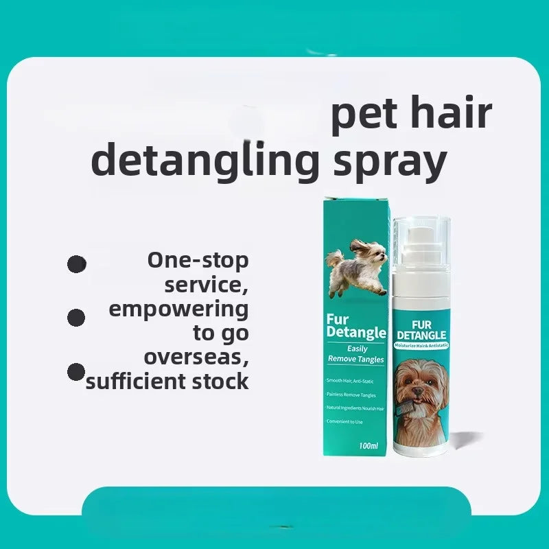 Pet Hair Detangler Spray Anti-Static Nourishing Repair Fluffy Shine Leave-in Conditioner