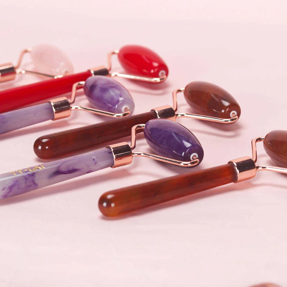 Natural Beauty Care Tool Quartz Jade Face Massage Gua Sha Set Including Jade Roller