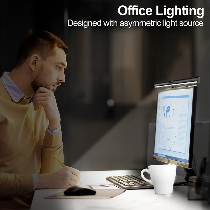 USB Powered LED Computer Light Bar Eye Protection Anti-Glare Dimmable Monitor Light