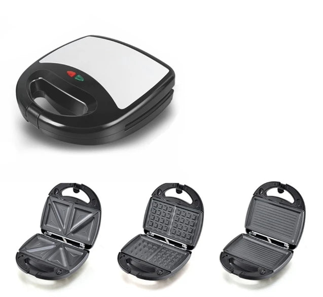 7 6 4 3 in 1 Electric Non Stick Detachable Grill Griller 2 Slices Snack Mini Waffle Maker