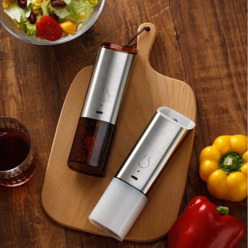 Electric Gravity Induction Pepper Grinder USB Rechargeable Automatic Salt and Pepper Mill