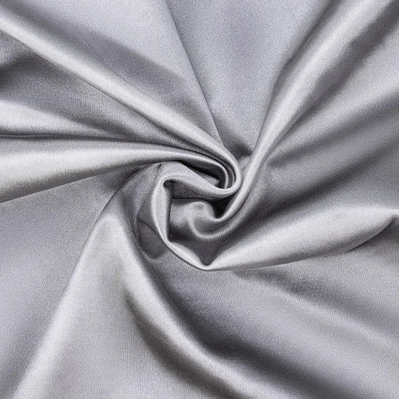 Household Wave Contour Pillow Replacement Cover, Breathable Satin Fabric Ergonomic Height