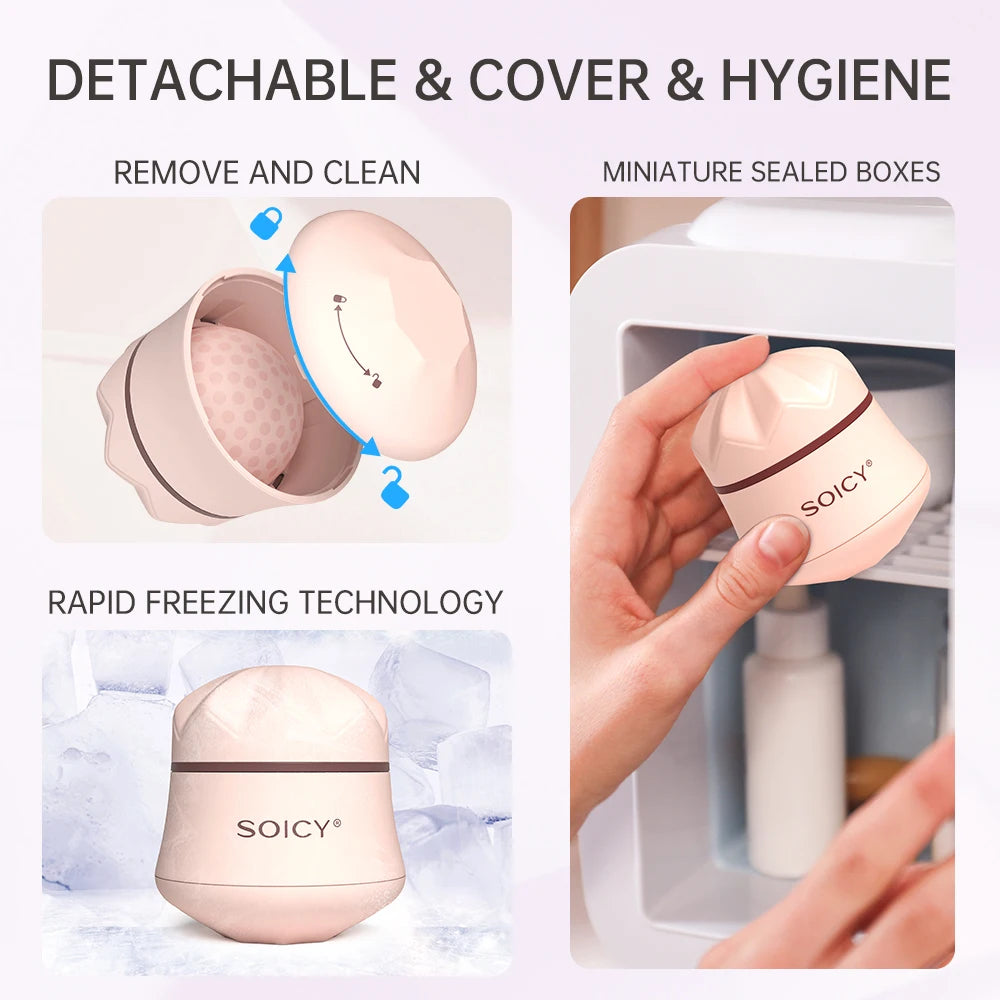 Official SOICY S50 Ice Roller Facial Massager for Face