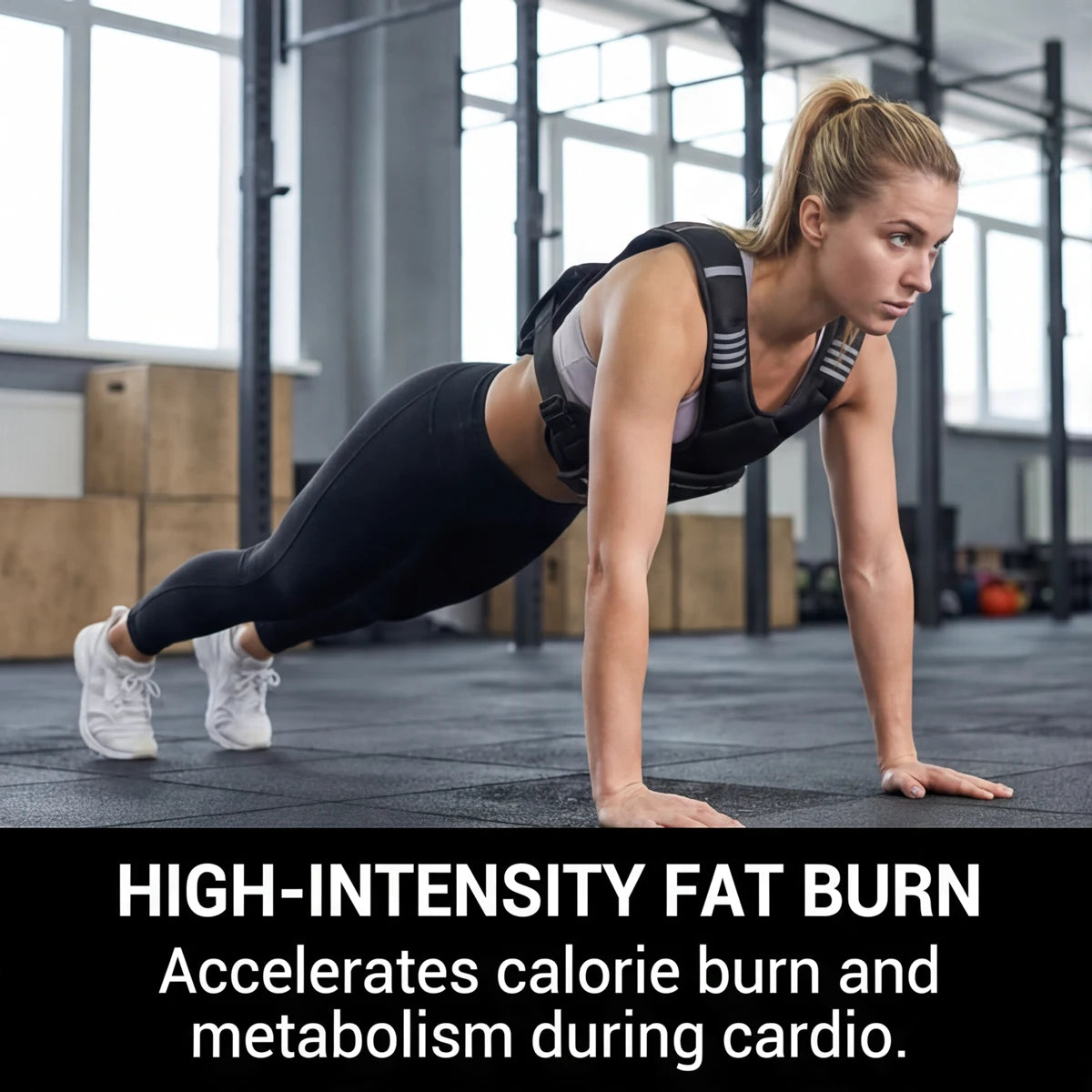 Adjustable Weighted Vest Removable Iron Sand Bags Heavy Duty Eco-Friendly Fitness Vest