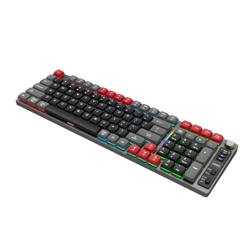 Low Axis Mechanical Keyboard 2.4G 84 Keys Anti-Ghosting RGB Backlight Multimedia Keys USB