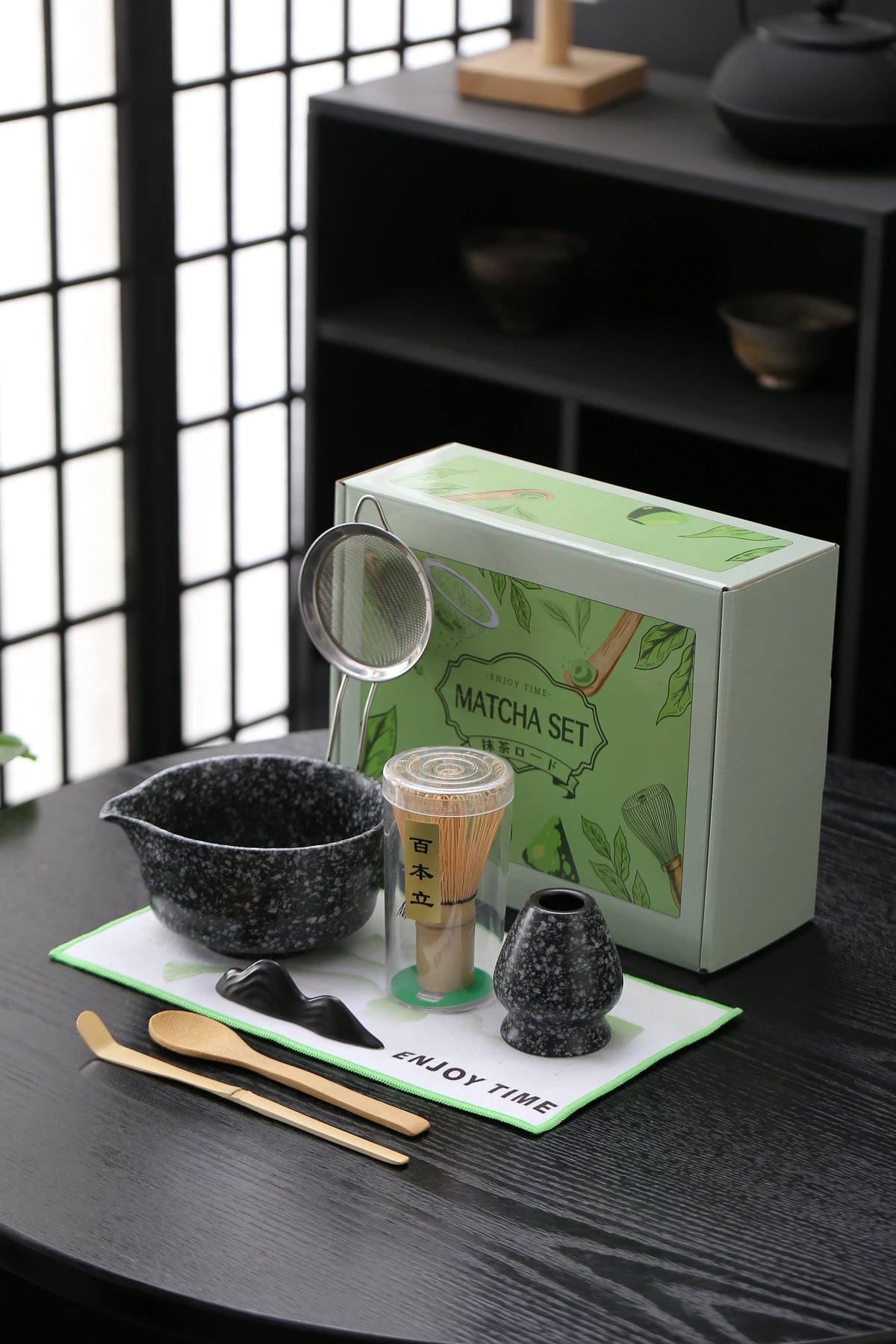 4 to 7 PCS Matcha Bowl Ceremony Accessory Japanese Tea Matcha Organic Bamboo Whisk Chasen