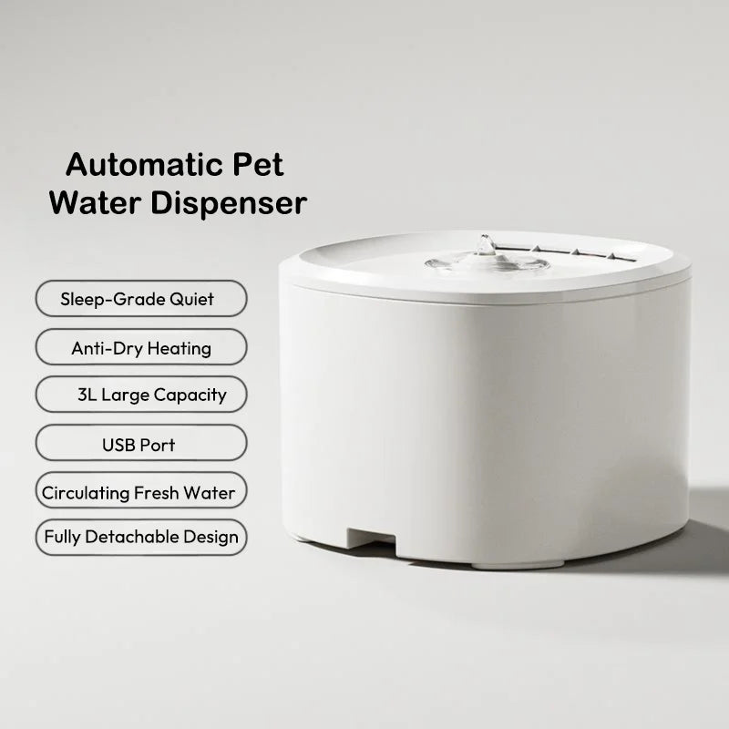 Elecpet Durable Automatic Pet Feeder for Cats Dogs Waterproof Stainless Steel Portable