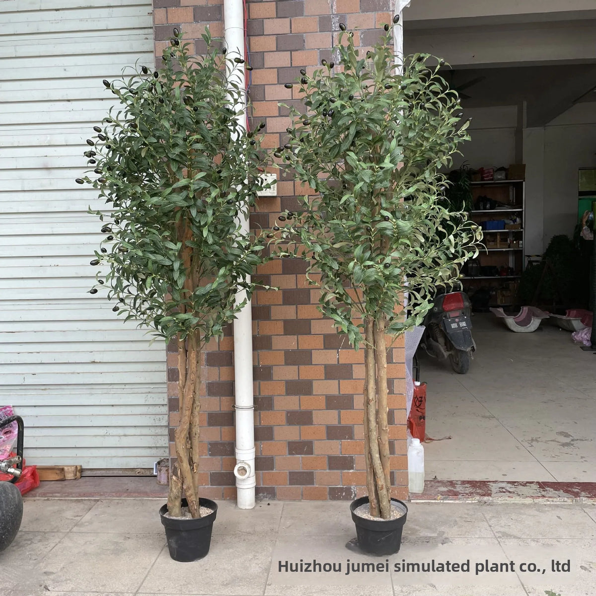 Artificial Olive Tree Bonsai Custom Size UV Resistant Faux Potted Olive Plant Indoor