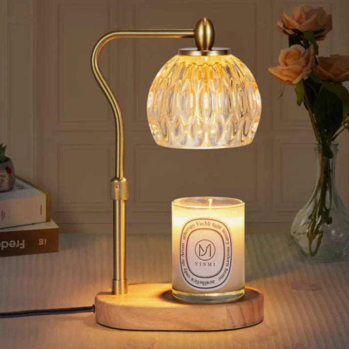 Candle Warmer Lamp with Dimmer Timer Electric Light Vintage Dimmable Wax Melting Lamp