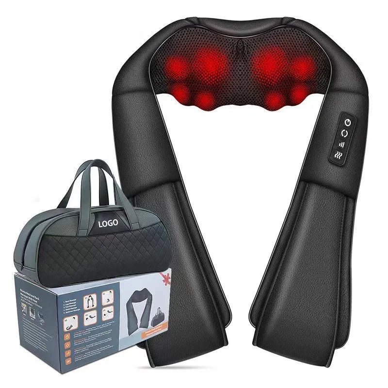 Shiatsu Deep Tissue 4D Neck Massager With Carry Bag Infrared Kneading Neck Massager
