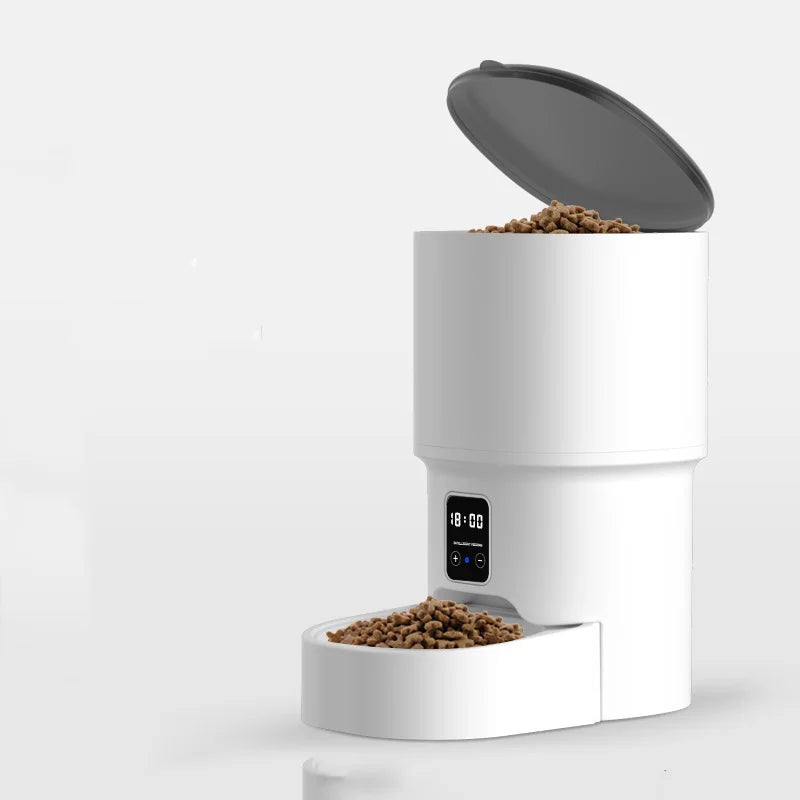 Elecpet Durable Automatic Pet Feeder for Cats Dogs Waterproof Stainless Steel Portable