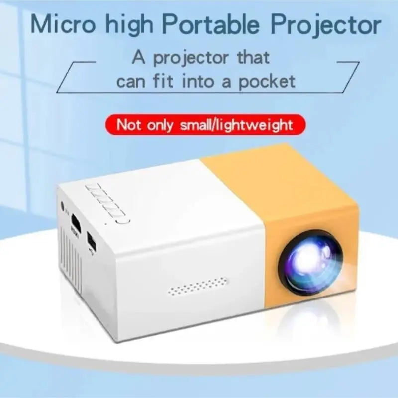 CatVision YG300 1080P Mini Projector 100 ANSI Lumens LCD LED 1500:1 Contrast 1GB RAM/6G