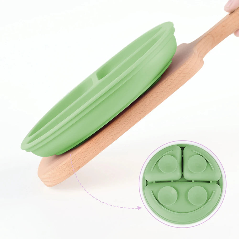 10 Soft Silicone Baby Feeding Equipment Set Spoon Fork Printed Pattern Comfortable