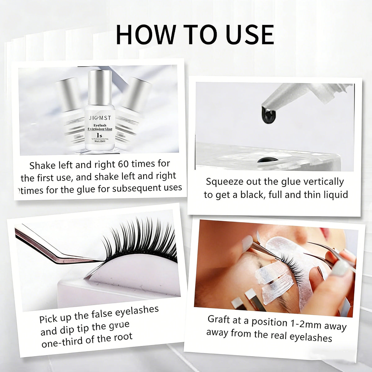 Custom Lash Cluster Glue DIY Lash Extensions Liquid Vegan Hypoallergenic Super Strong