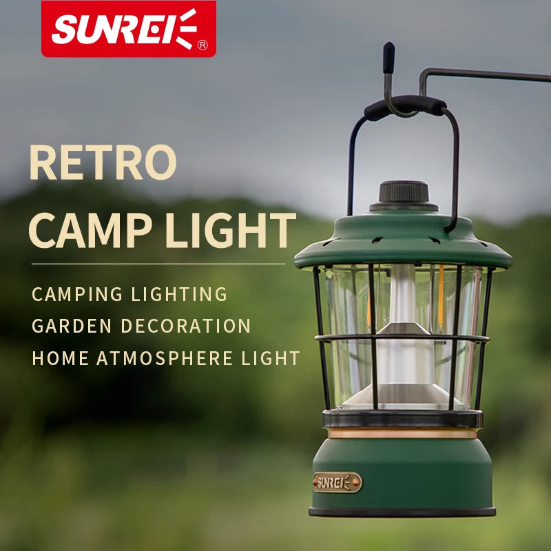 Rechargeable Outdoor Lamp COB LED Camping Lantern for Emergency