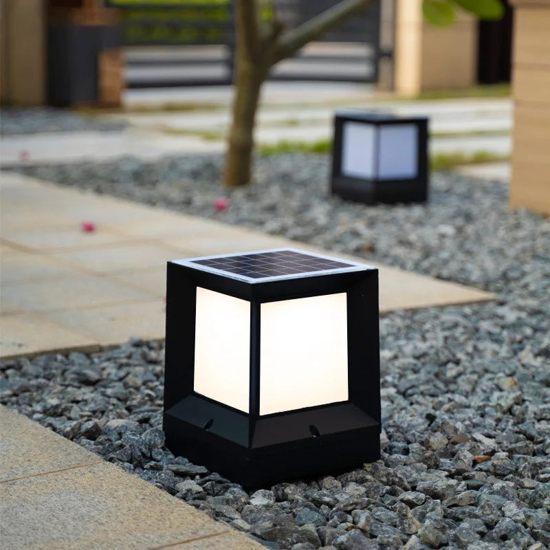 Modern Style Solar Garden Light 50w Waterproof Yard Fence Lighting Solar Powered