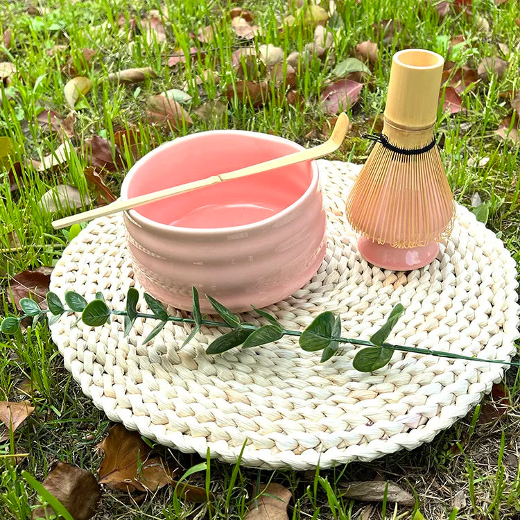 Custom Premium Japanese Traditional Professional Bamboo Matcha Whisk Tea Set Ceremonial