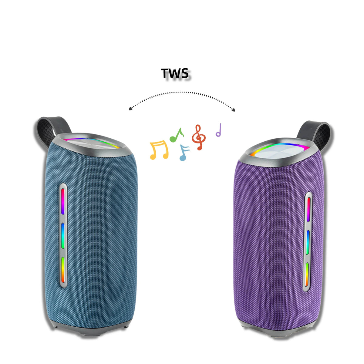 New Big Stereo Portable Bluetooth Speaker Dual Pairing 30 Watt RGB Outdoor Waterproof