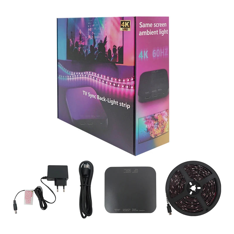 Joystar TV Backlight Sync Box RGB IC Color Change Waterproof 60LEDs/M 1.6m Length LED