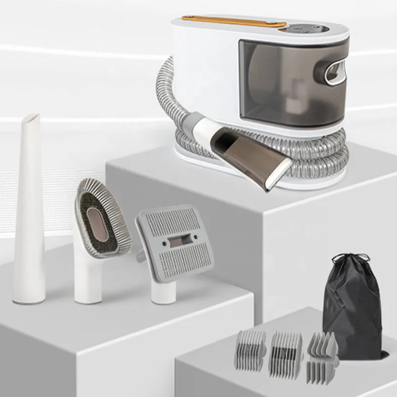 Customizable Set Vacuum Hair Removal Clippers Pet Grooming Tools Including Dog Cat